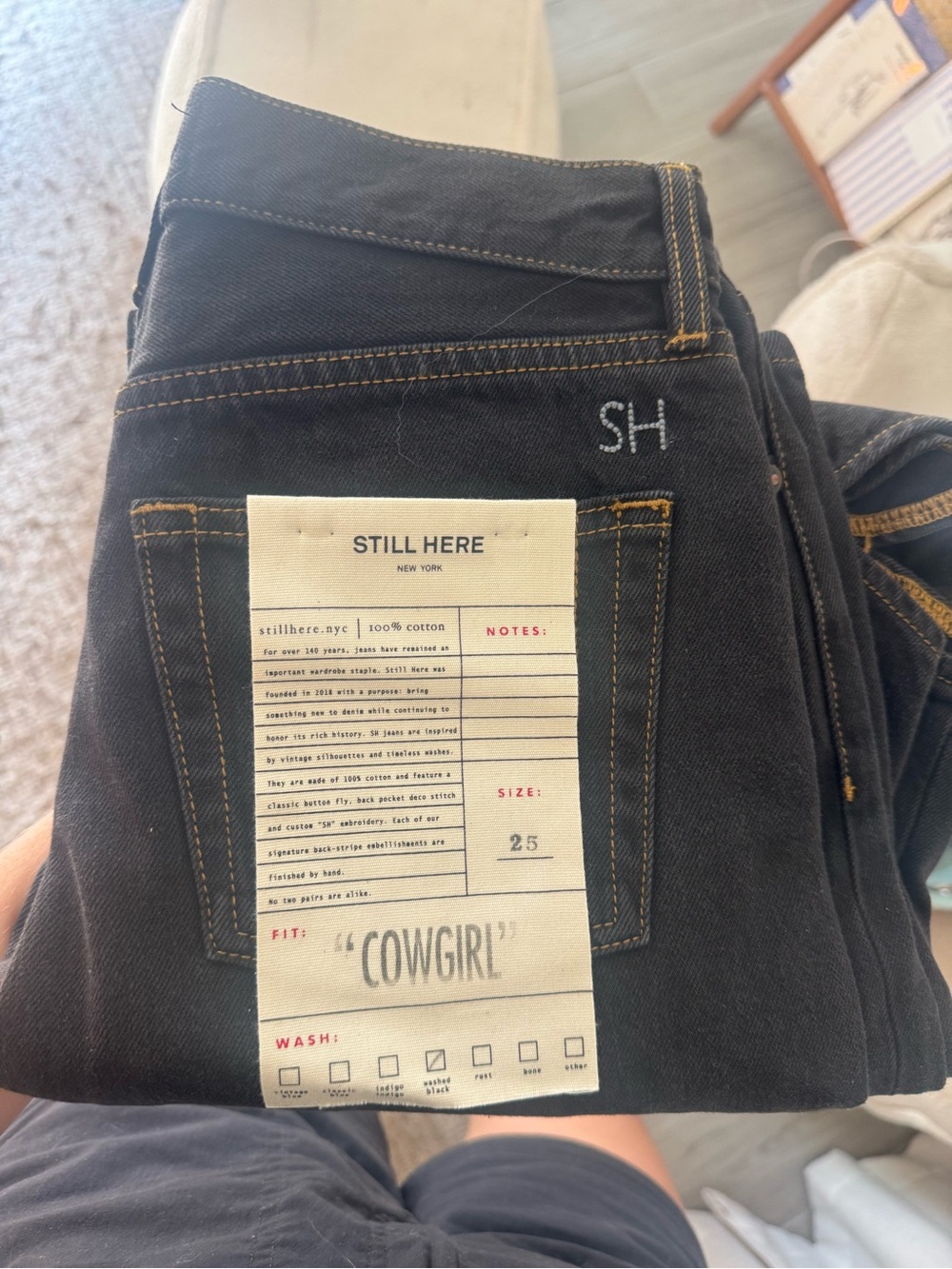 Still Here never worn black 'Cowgirl' Women's Jeans - Size 25